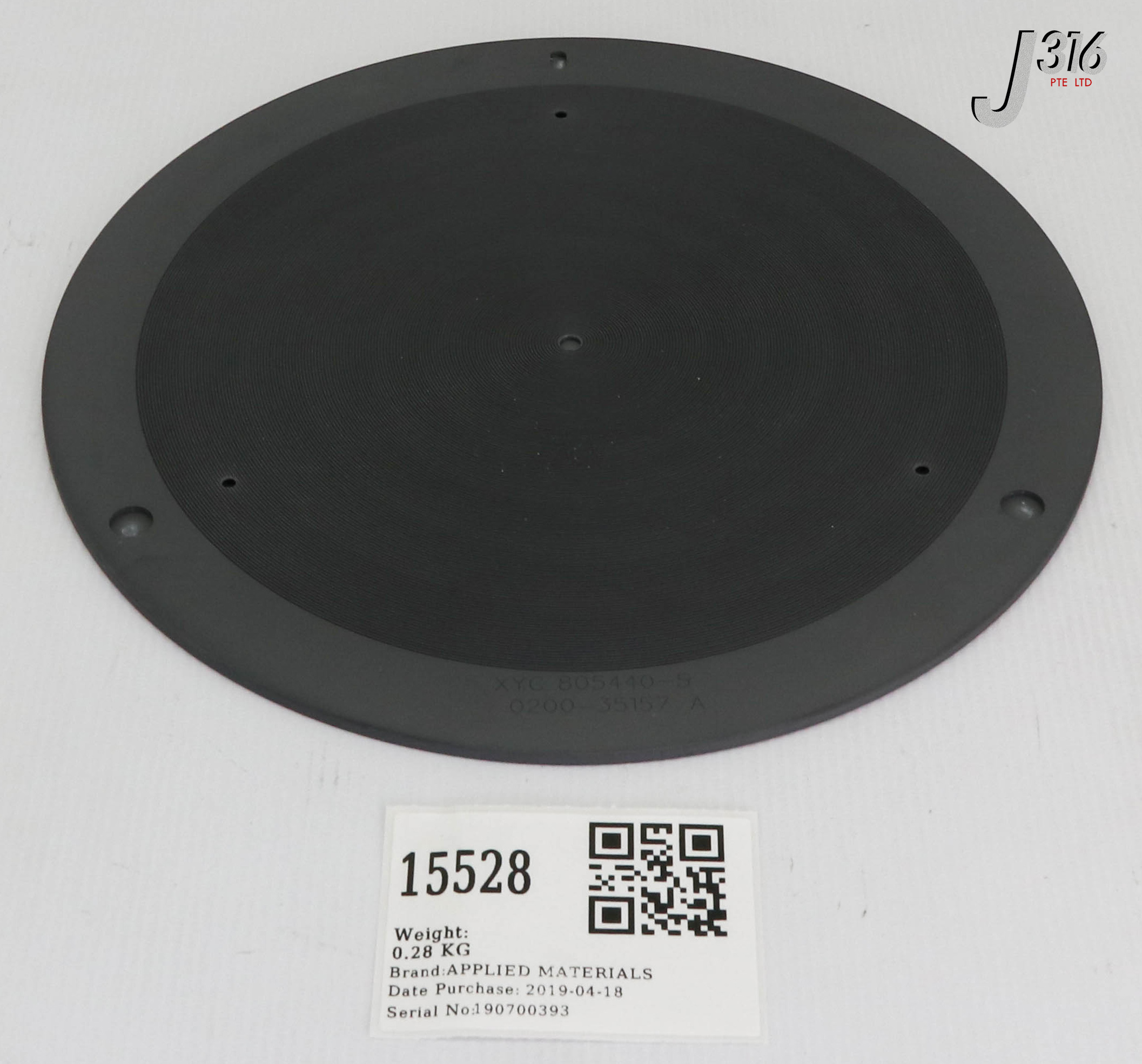 古いカード 15528 APPLIED MATERIALS SUSC R3 ROTATION, POLY BACK COAT 200MM